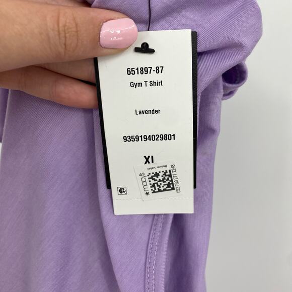 Cotton On Body Womens Gym T Shirt XL Purple Lavender Scoop Neck Relaxed NWT - Picture 11 of 11